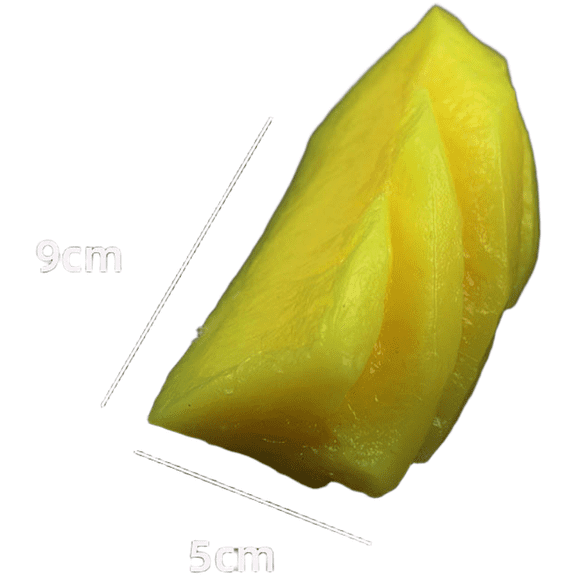 4PC PVC Pineapple Slice Fake Fruit Model Realistic Pine Dragon Fruit Watermelon