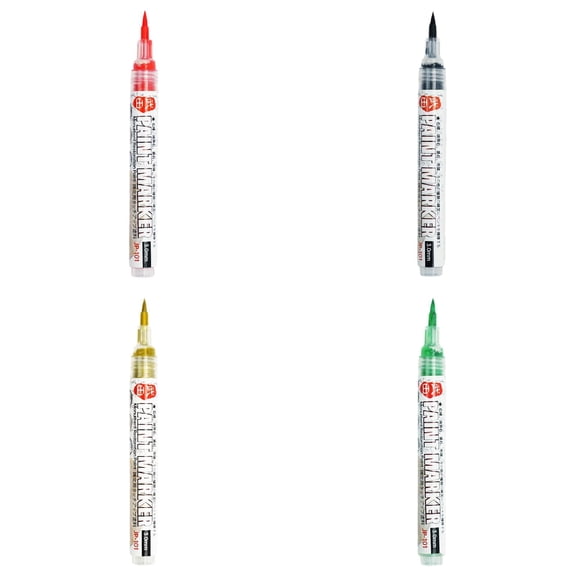 4PC Paint Pen Tip Stone Paint MarkerforDrawing Writing On Versatile Outdoor Labeling Pen 10ML, 4-Pack 0.5-5mm Stone Paint Markers, Versatile Rock Painting Pens, Outdoor Graffiti Markers