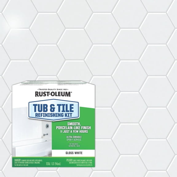 4PC Rust-Oleum Rust-Oleum 384165 Specialty Tub and Tile Refinishing Kit, 1 Quart