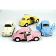 thumbnail image 1 of 4PC SET: 5" Kinsmart 1967 VW Volkswagen Beetle Diecast Model Toy Car 1:32 Pastel, 1 of 5