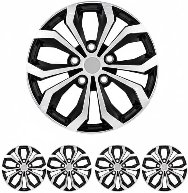 4PC Set 15" 16" & 17" Hubcaps Wheel Cover Universal fit Most of Cars (Spyder Performance Wheel Cover (Spyder Performance, 15 Inches