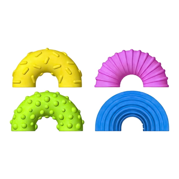 4PC Soft Fit Squishy, Stress Relief Squishy Finger Fidget, Anxiety Calming Silicone Sensory Putty, Slow Rising Soft Gel Squeeze, Portable Calming Tool for Desk FocusA