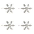 thumbnail image 1 of 4PC Snowflake Rhinestone Hair Clips for Women, Bridal Wedding Party Holiday Hair Accessories, Rhinestone Hairpins for Girls and Women,1.6x2.1 Inch, 1 of 4