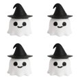 thumbnail image 1 of 4PC Summerween Ghost Figure Decor, Resin 2 Inch Beach Pool Party Decoration Cute Kawaii Spooky Summer Halloween Hawaii Gift Decor Funny Ghost Statue Tabletop Indoor Outdoor Home, 1 of 9
