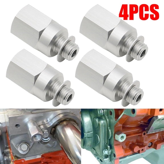 4PC Swap Gauge M12-1.5 to M16 Coolant Temperature Sensor For LS Engine LS1 LSX