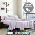 thumbnail image 1 of Swift Home 4-Piece Soft Lightweight Lavender Microfiber Sheet Set with Extra Pillowcases, Twin, 1 of 5