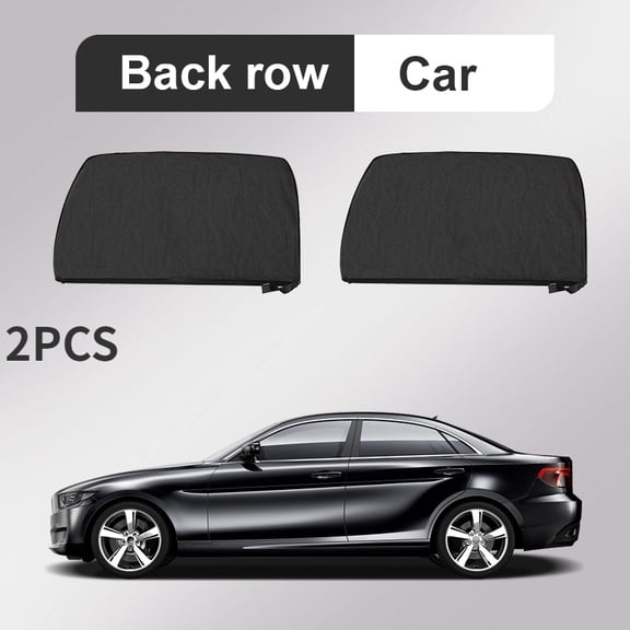 4PC Universal Privacy Window Mest Mosquito Net Window UV Protect Side Window Sunshade Mesh Sun Visor Protection Car Accessories