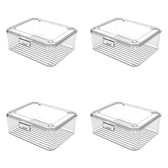 4PC Upgrade Blank Playing Card Cases Plastic Box Holders For Game Cards & Mobile Phone Charging Cable ( 9.6cm*8.5cm*4cm)