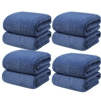 4PC Velvet Towel Bath Towels For Adult Daily Use At Home Absorbent Dry Hair Towel That Does Not Hair Beach Towel Strip Patterned Bath Towel Up to 65% off!