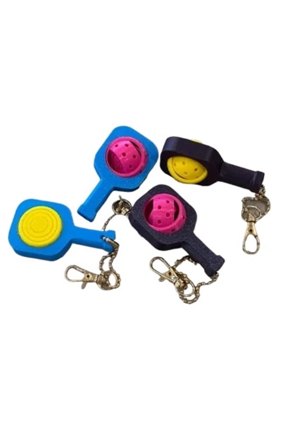 4PC pickle ball top decompression keychain 3D printing