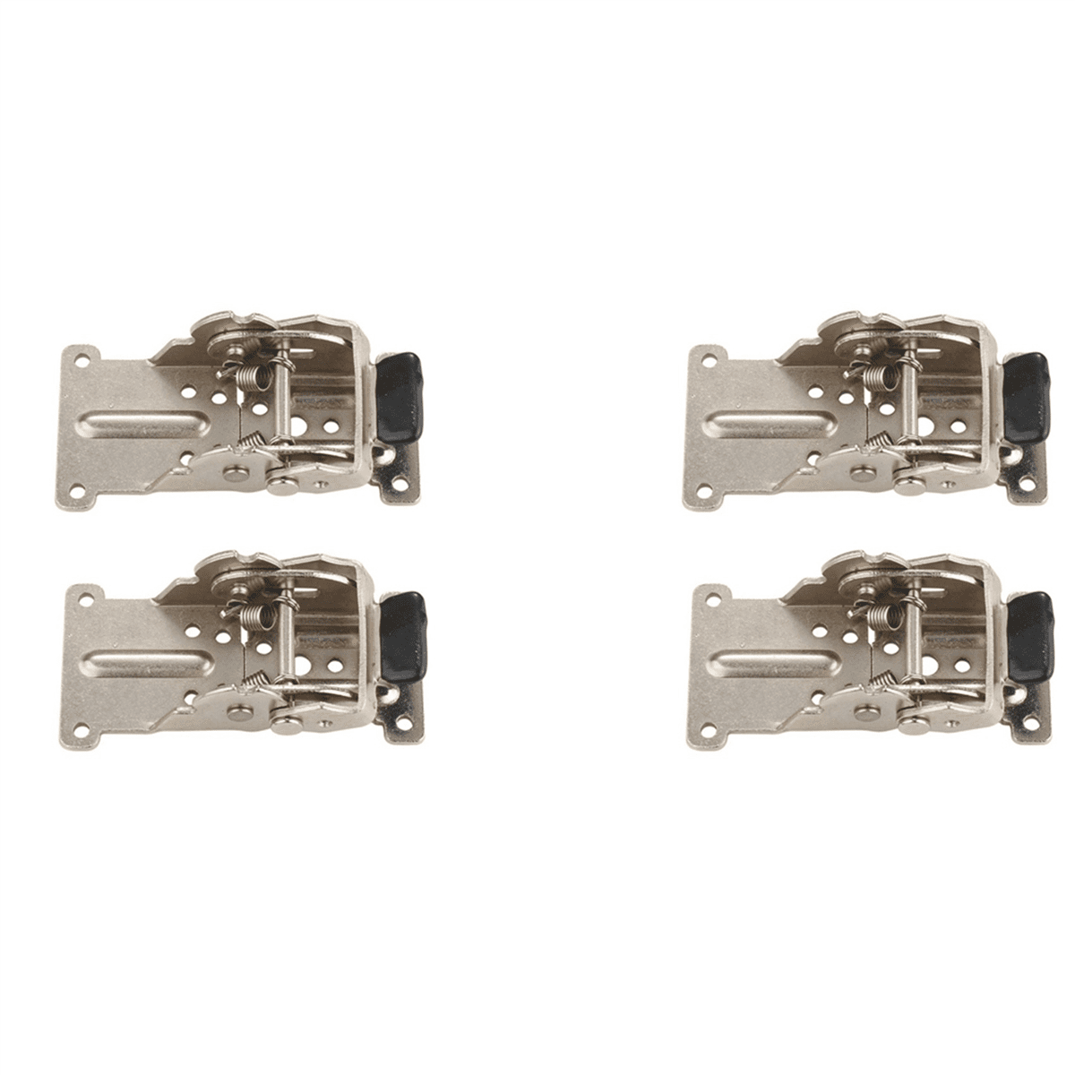 4PCS 090180 Degree SelfLocking Folding Hinge Table Legs Silver