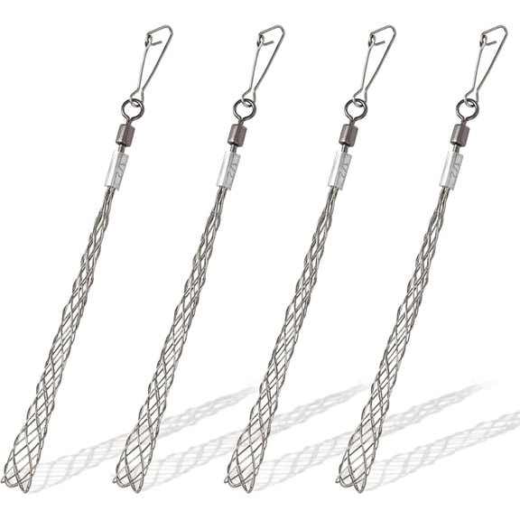 4PCS 1/2 in Wire Pulling Grip for Electrical Pulling Grips Wire Puller Tool for Light and Heavy Cables