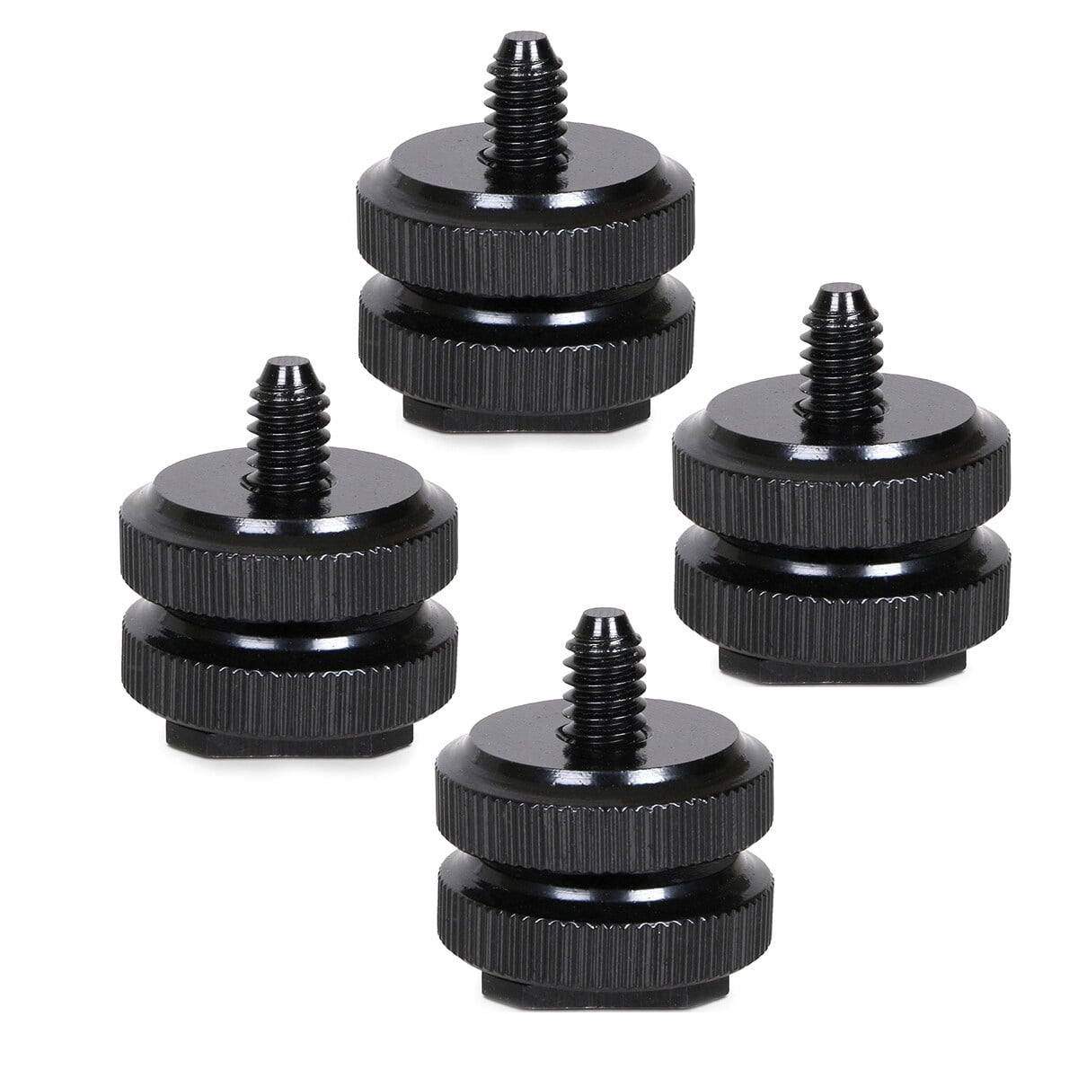4PCS 1/4 Inch20 Tripod Screw Adapter Flash Hot Shoe Mount for Canon