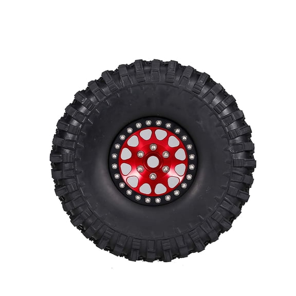 4PCS 1.9in Crawler RC Rubber Tires With Metal Rim For 1/10 RC  Traxxas -4 -6 Axial Scx10 90046  RC Car Parts