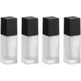 thumbnail image 1 of 4PCS 1 oz Glass Lotion Pump Bottle,Square Cosmetic Container Travel with Pressure Pump Head and Lid, 1 of 6