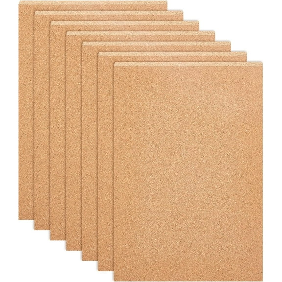 4PCS 11.8x8.26 Inch Cork Sheets Cork Board with Adhesive Back (8.5mm Thick) for Coaster Wall decoration Party and DIY Crafts Supplies diy
