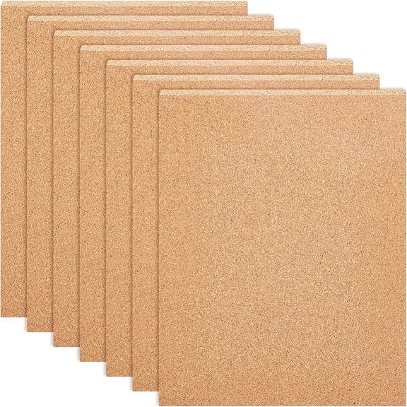 4PCS 11.8x8.26 Inch Cork Sheets Cork Board with Adhesive Back Coaster Wall decoration Party and Crafts Supplies