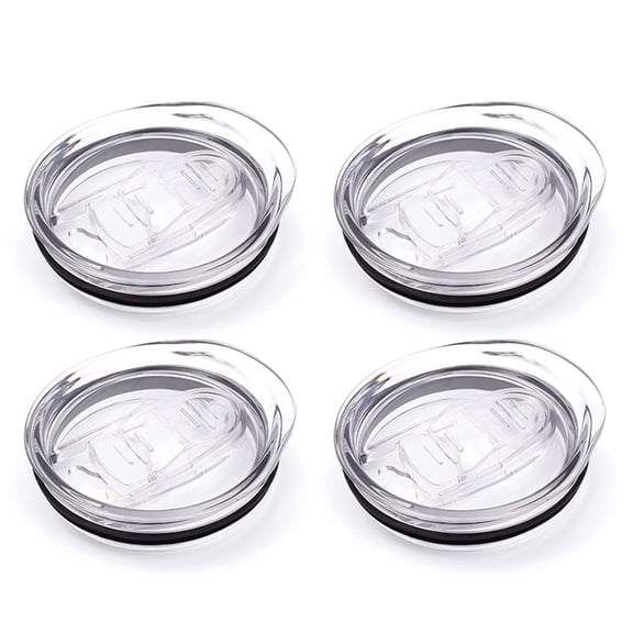 4PCS 12oz Stemless Wine Tumbler Lid Replacement, 2.9 Inch Diameter Spill Proof, for Sivaphe and Corkcicle Double-Wall Stainless Steel Travel Coffee Mug