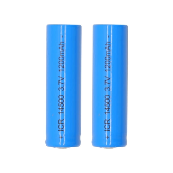 4PCS 14500 Rechargeable Li-ion Battery, 3.7V 1200mAh, AA Size for ICR14500