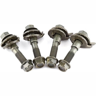 4PCS 14mm Adjustable Camber Bolt Kit Front Wheel Alignment Correction Eccentric Camber Adjustment Bolts for Cars Trucks SUVs Suspension Lowering Tire Wear Handling Improvement