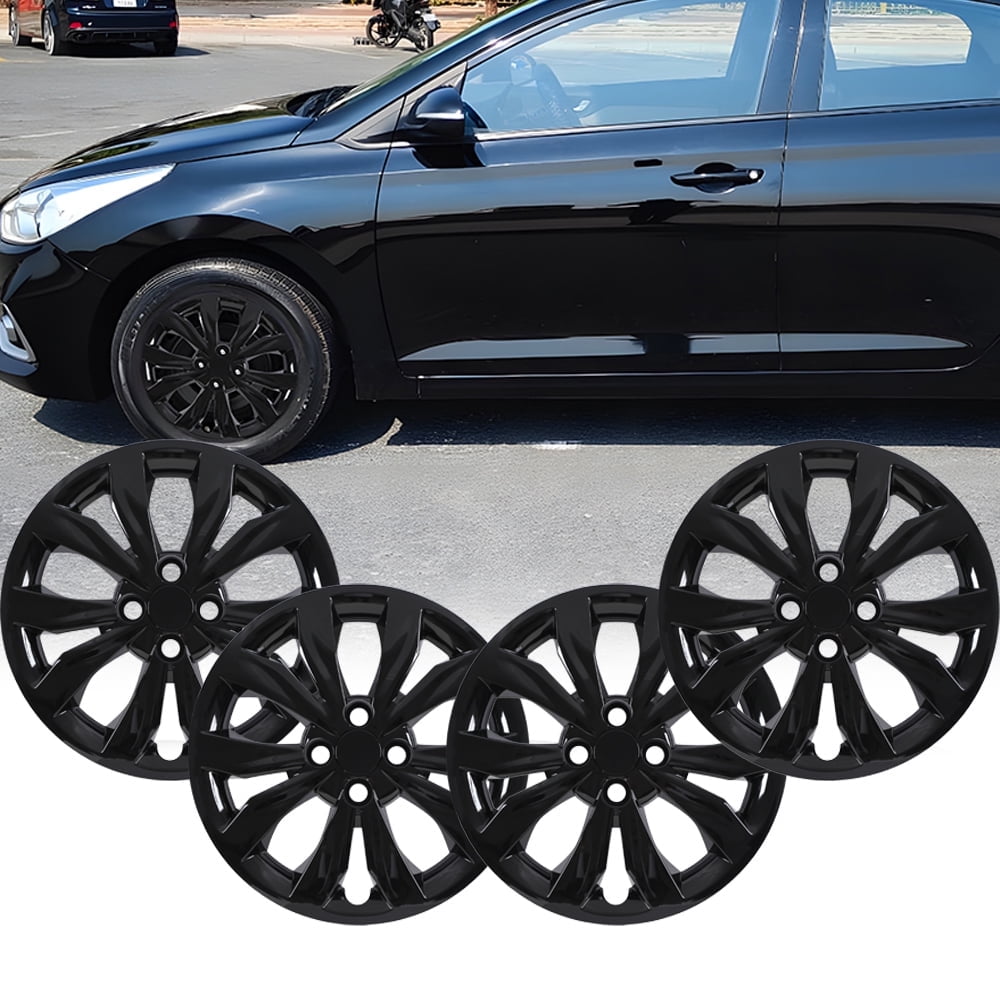 4PCS 15 inch Hubcaps for Hyundai Accent Sedan 2018-2022,Steel Wheel for ...