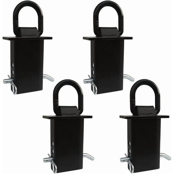 4PCS 16200lbs Trailer Stake Pocket D Ring Tie Downs Fit for Flated Trucks and Trailers with Standard 2" x 4" Stake Pockets