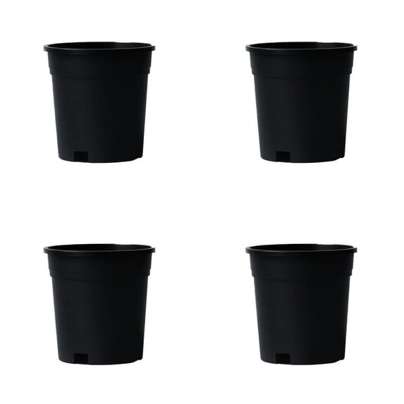 4PCS 1Gallon Nursery Pots - Flexible Starter Pots with Drainage Holes, Thickened Soft Containers for Seedlings, Succulents, Cuttings & Transplanting, Home Garden Essentials