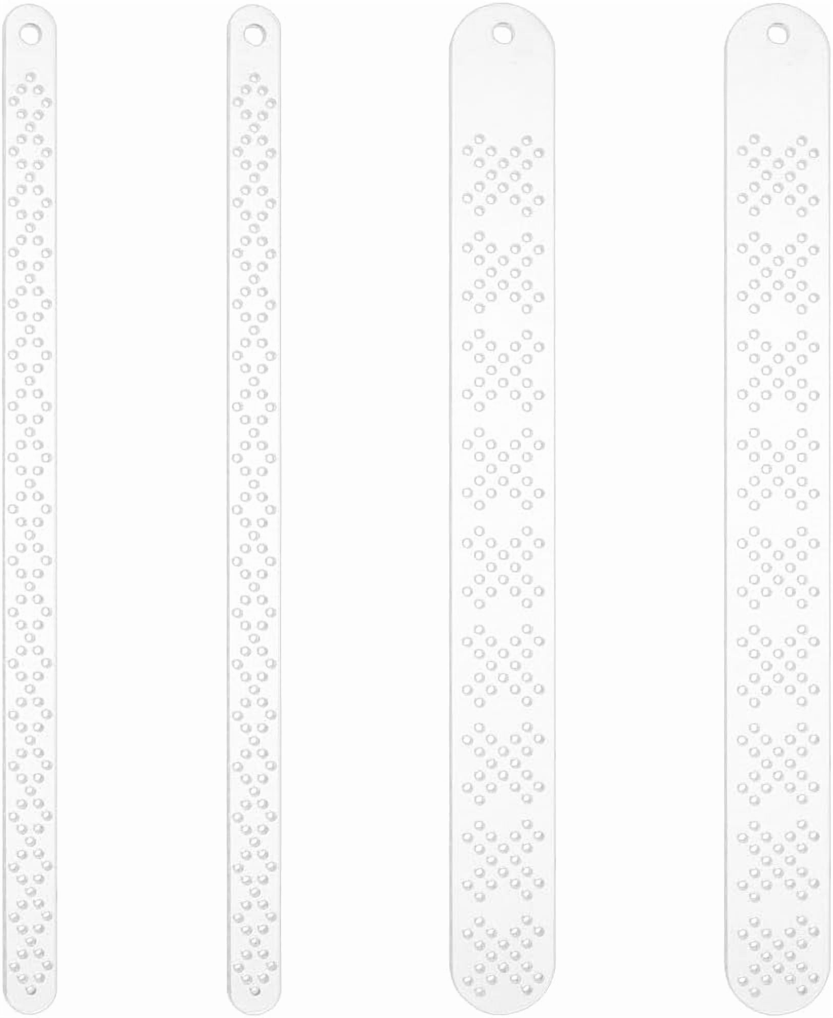4PCS 2 Size Belt Buckle Holes Templates Translucent Acrylic Leather ...