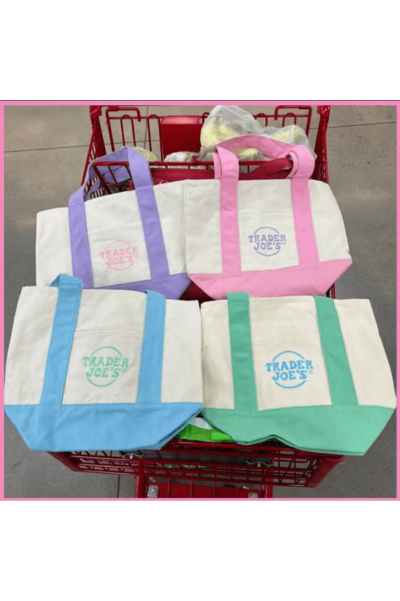 4PCS 2025 Limited Edition Pastel Mini Canvas Tote Bag, Macaron Color Small Reusable Shopping Bag, Lightweight Cute Canvas Handbag Gift