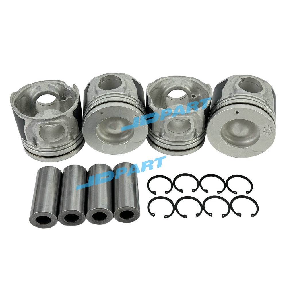 4PCS 23410-4A900 Piston Kit For Hyundai D4CB Excavator Engine Parts