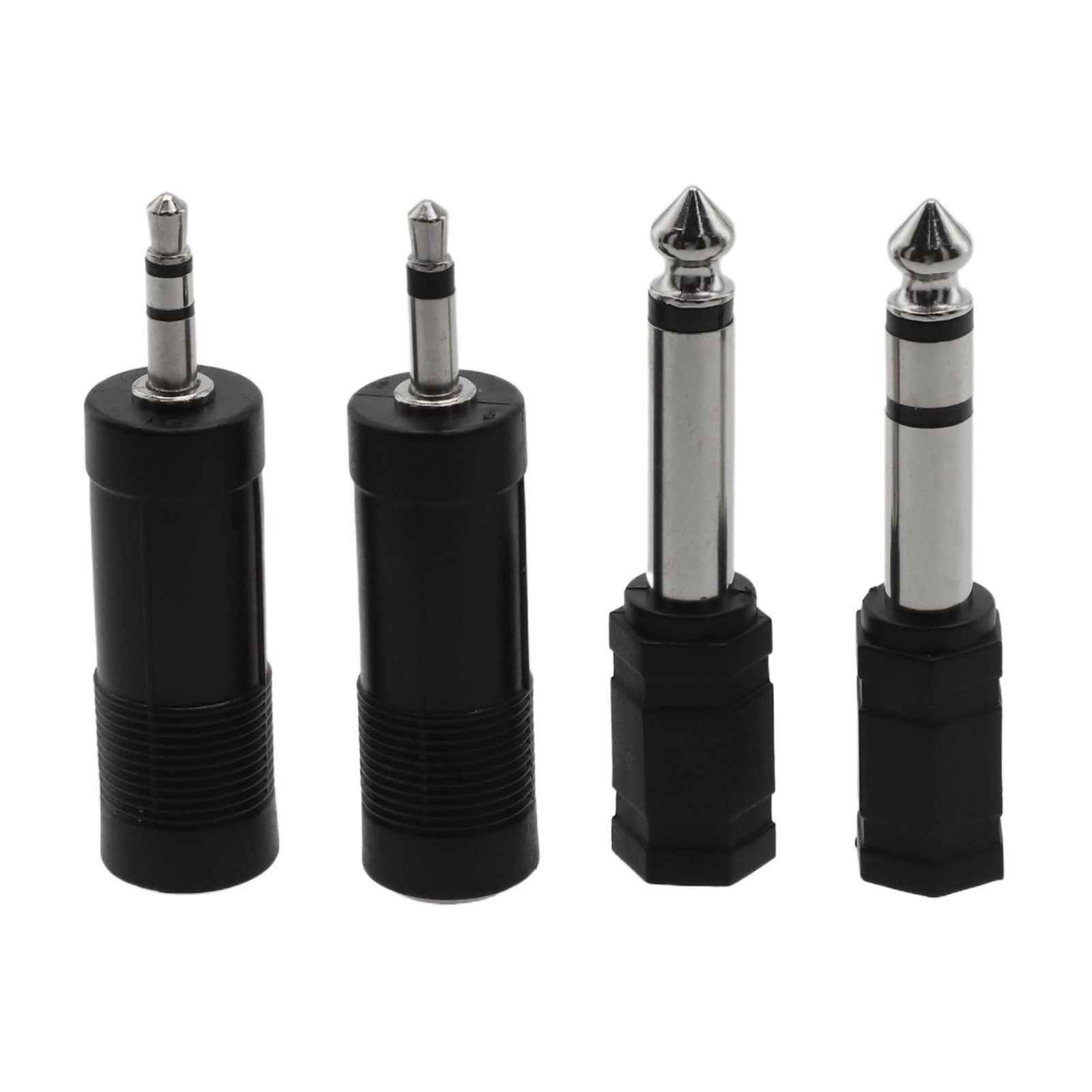 4PCS 3.5mm to 6.35mm Stereo Headphone Adaptor Connector Converter 6.3mm 1/4 Inch