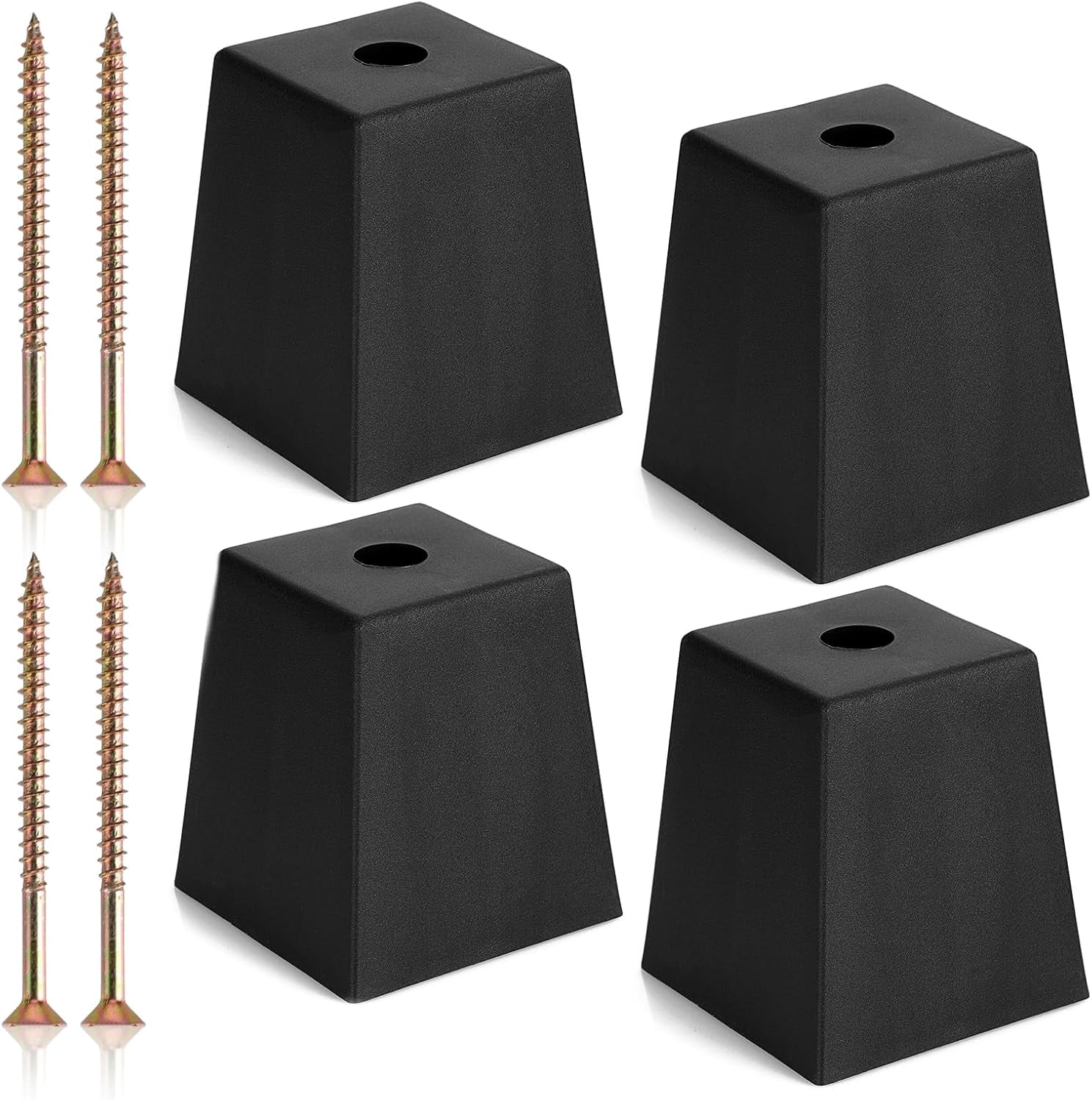4PCS 3 Inch Plastic Furniture Legs Screw-in Plastic Sofa Couch Legs ...