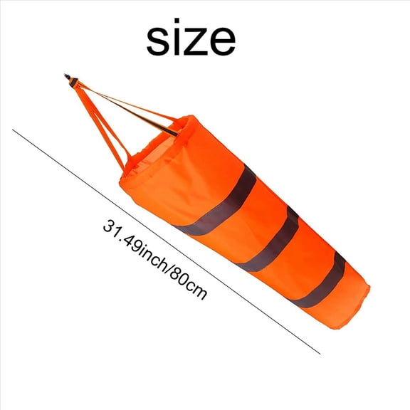 4PCS 30 Inch Windsock Wind Direction Measurement Sock Bag with Reflective Belt for Outdoors Airport Farm & Park