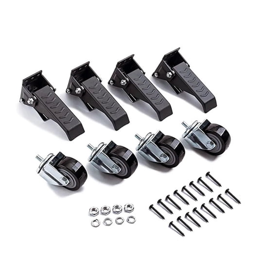 4PCS 360 Rotating Casters Set High Bearing For Work Tables, Cabinets, Carts And Furniture Lift Moving