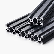 4PCS 39.4 in 1000 mm T Slot 2040 Aluminum Extrusion Anodized Linear Rail, High-Precision European Standard Aluminum Alloy Rails for DIY Projects, Automation, 3D Printers, Workbench, and Furniture