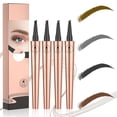 thumbnail image 1 of 4PCS 3D Microblading Eyebrow Tattoo Pencil 4 Fork Tip, New Waterproof Magic Eyebrow Pencil Microblading Eyebrow Pencil, Natural Makeup Fine Stroke Eyebrow Pencil with Micro-Fork Tip (Colorful-A), 1 of 8