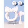 thumbnail image 1 of 4PCS 3D Sides Silicone Double Sided Facial Cleanser Brush Blackhead Removal Product Pore Cleaner Exfoliator Face Scrub Brush set, 1 of 9