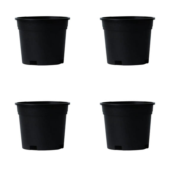 4PCS 3Gallon Flexible Seedling Pots Thick Nursery Containers with Drainage Holes, Ideal for Propagation, Succulents, Flower Growing & Home Gardening