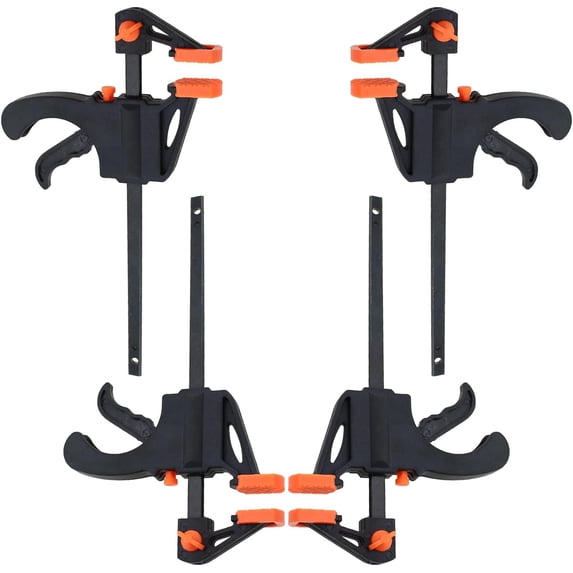 4PCS 4 Inch Trigger Quick Grip Clamps Bar Clamp Trigger Quick Grip ...