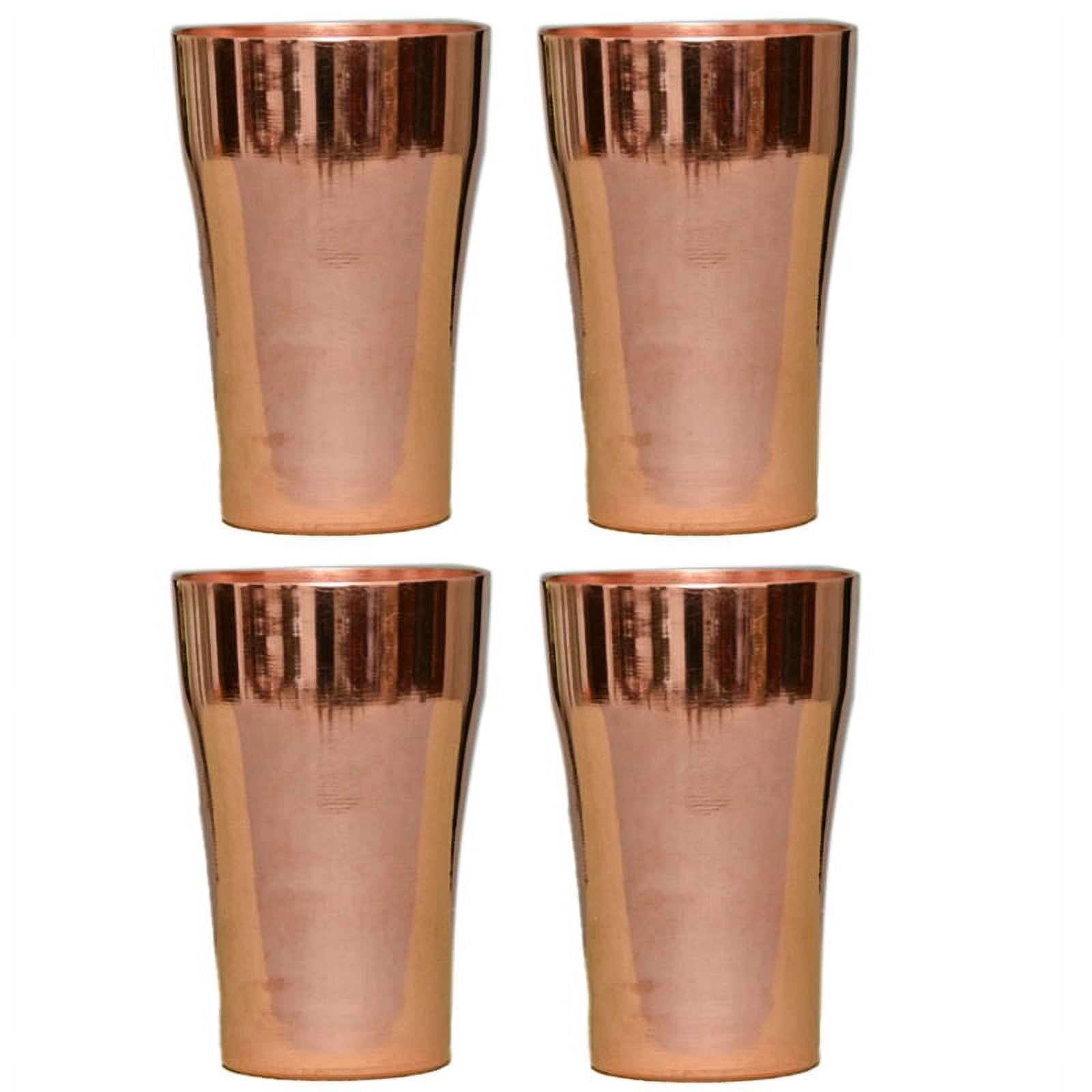 4PCS 400ML Handmade Pure Copper Retro Tea Water Cup Beer Cup Coffee Cup ...