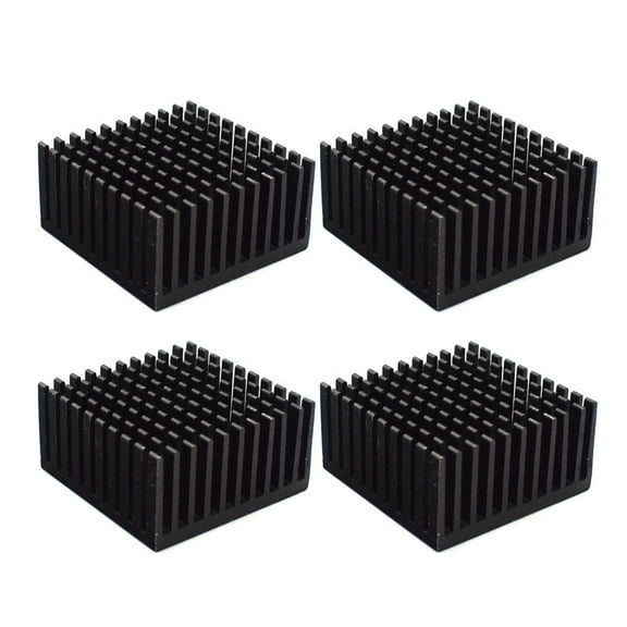 4PCS 40x40x20mm Aluminum Chipset Heatsink Radiator Heat Sink Cooling Fin with for Tape for CPU LED Power Active