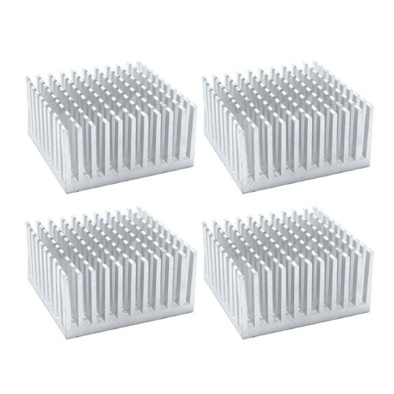 4PCS 40x40x20mm Aluminum Chipset Heatsink Radiator Heat Sink Cooling Fin with for Tape for CPU LED Power Active