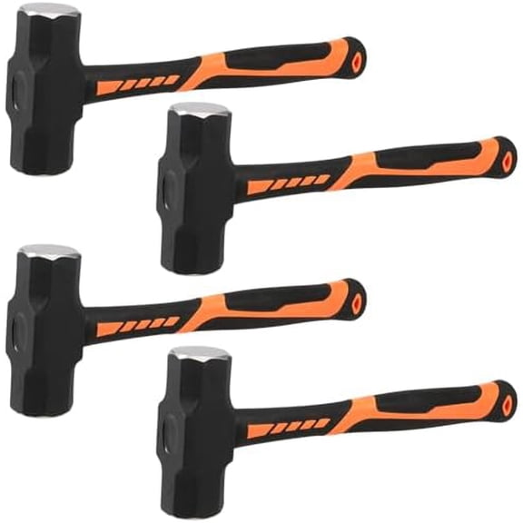 4PCS 4LB Sledge Hammer, 14.5 Inch Club Hammer with Forged Steel Head & Fiberglass Handle, Drilling Crack Hammer for Camping, Removing$$Tools & Hardware Other