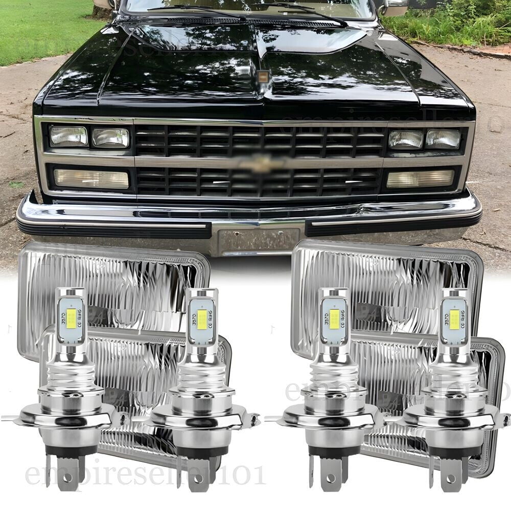 Headlights For Chevrolet C20 Pickup Pair 7" Round Led Headlights Hi-Lo Beam For Chevy C10 C20 Camaro Nova LUV Truck Headlights For Chevrolet C10 Pickup - Foto 7