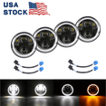 thumbnail image 1 of 4PCS 5 3/4" 5.75" LED Headlights Hi/Lo Beam DRL Lamp For Chevy Corvette C3 68-82,  Assembly with High/Low Beam DRL/Turn Signal Halo Ring, DOT Approve, 1 of 10