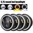 thumbnail image 1 of 4PCS 5 3/4" 5.75 Projector LED Headlights Sealed Beam Ring Head Lamp Bulbs, 1 of 12