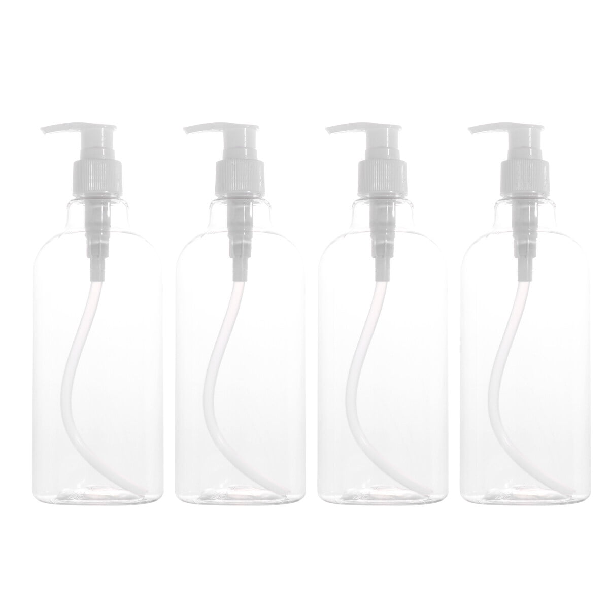 4PCS 500ml Refillable Pump Bottles Essential Oil Dispenser Liquid