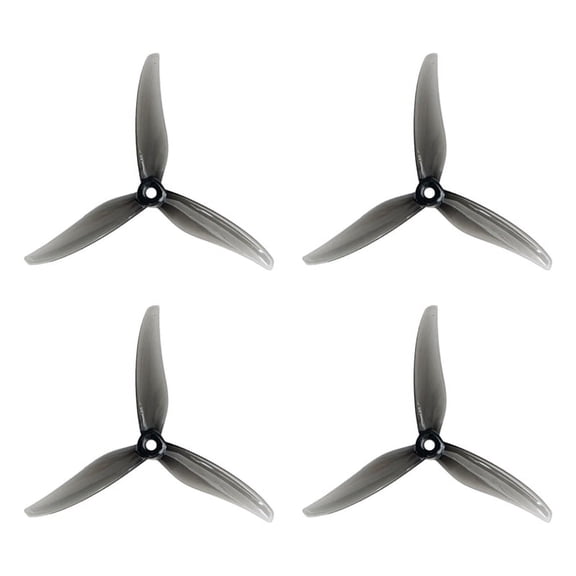 4PCS 5131.0 5 Inch 3-Blade Propeller for RC Drone FPV Racing Compatible with 2207 2306 Motors Gray