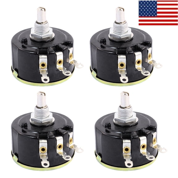 4PCS 5W 10K Ohm Variable Resistor 3 Pin Wire Wound Potentiometer WX112(050) New