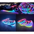 thumbnail image 1 of Tzvmnylighting Factory - 4PCS 6.5FT 78" LED Strip Double Row Dream Color CHASING  Bluetooth APP +Remote For Polaris Slingshot Underbody Lights, 1 of 4